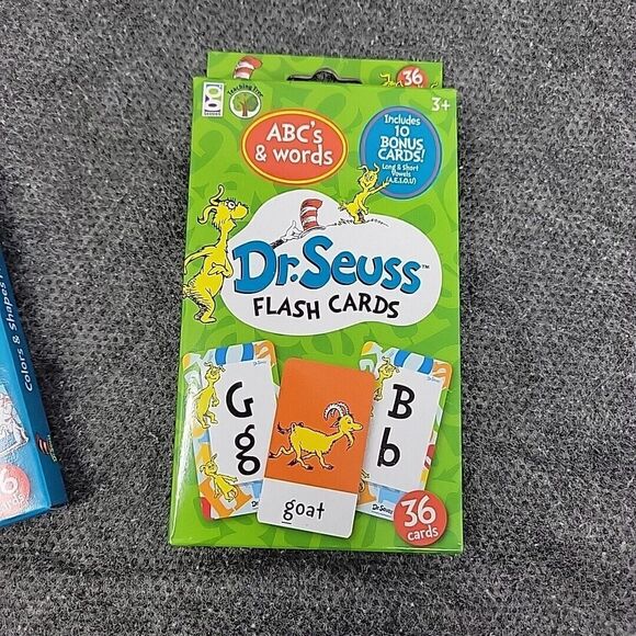 Dr. Seuss ABCs and Words 40 Flash Cards Plus 10 Bonus Vowel Cards Brand New - Picture 2 of 8
